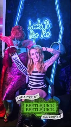 ad 🎉🪦Step right up for a spine-tingling adventure at the @beetlejuiceafterlife.exp at @ovationhollywood! To celebrate the release of the new Beetlejuice Beetlejuice movie on digital this last week, we dove into a whimsical world where the afterlife