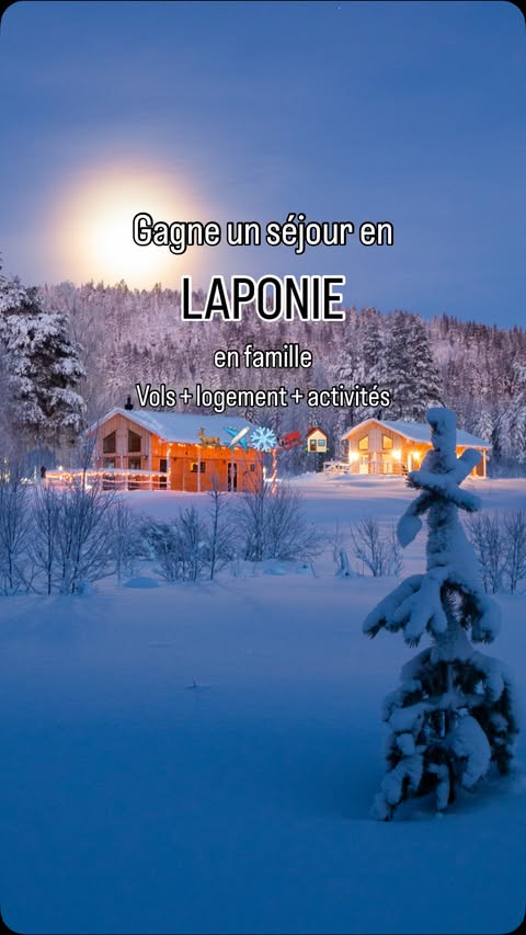 Terminé, gagnant: @flachez 🤩

🎁 GAGNE UN SÉJOUR D’UNE SEMAINE EN LAPONIE SUÉDOISE ❄️✨

En solo, en couple, en famille ou entre amis, tente de remporter 1 semaine de folie au @blueberry_lodge_lapland en Laponie Suédoise ! 🇸🇪❄️
Sauna, bain nordique