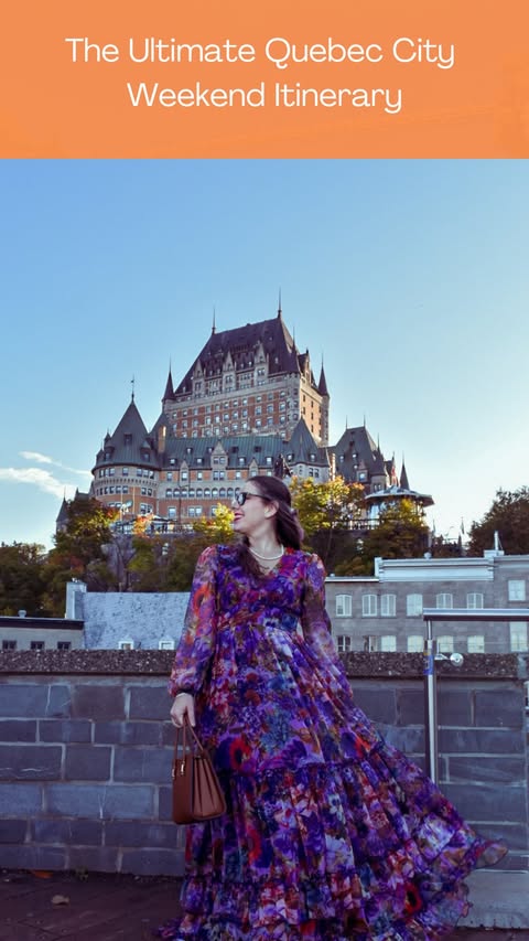 📌 Save this Ultimate Quebec City Itinerary ✨
Are you planning a weekend in Quebec City? Here are all your must see spots to make the most of your stay:

Planning a weekend getaway to Quebec City? Here’s the perfect 2-day itinerary to make the most o