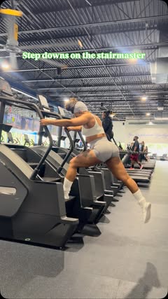 Step downs is a CRAZY GOOD exercise for targeting the quadriceps, glutes, and hamstrings🤪

To get the most out of step downs, focus on proper form and control throughout the movement. You can adjust the height of the step or platform to suit your fi