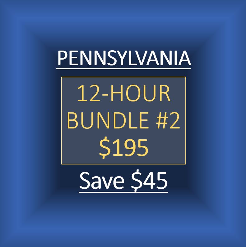 PENNSYLVANIA 12HOUR BUNDLE 2 FOR 195 DC Hours