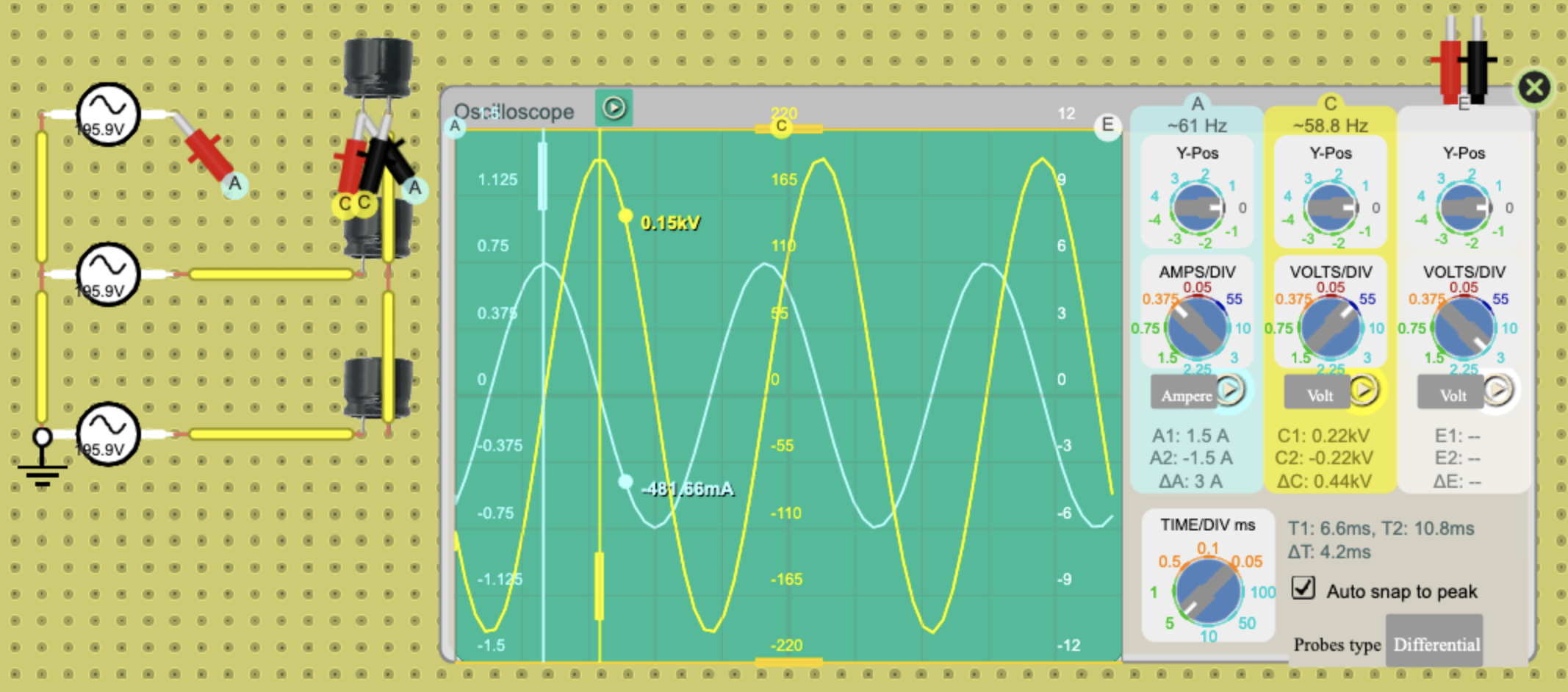 Features Online Circuit Simulator DCACLab DCACLab
