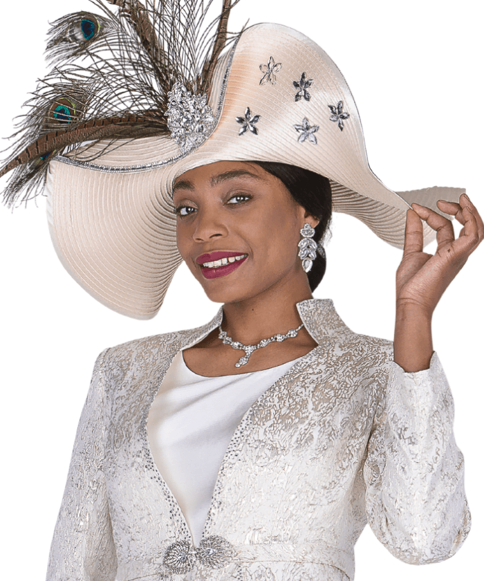 NIB Elite Champagne black hat with satin ribbons and feathers Elite Champagne Products for Sale up to 90% Off Retail: Poshmark main image 4