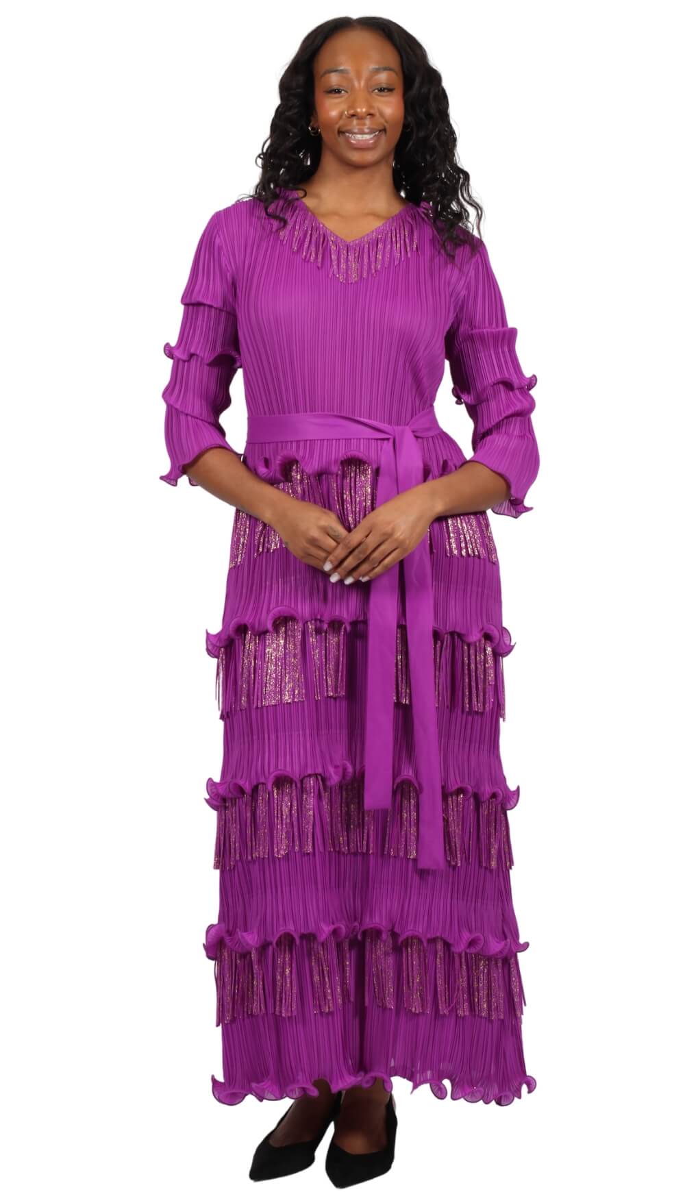 purple fringe maxi dress UYAI Sequin Fringe Maxi Dress in PURPLE OFUURE