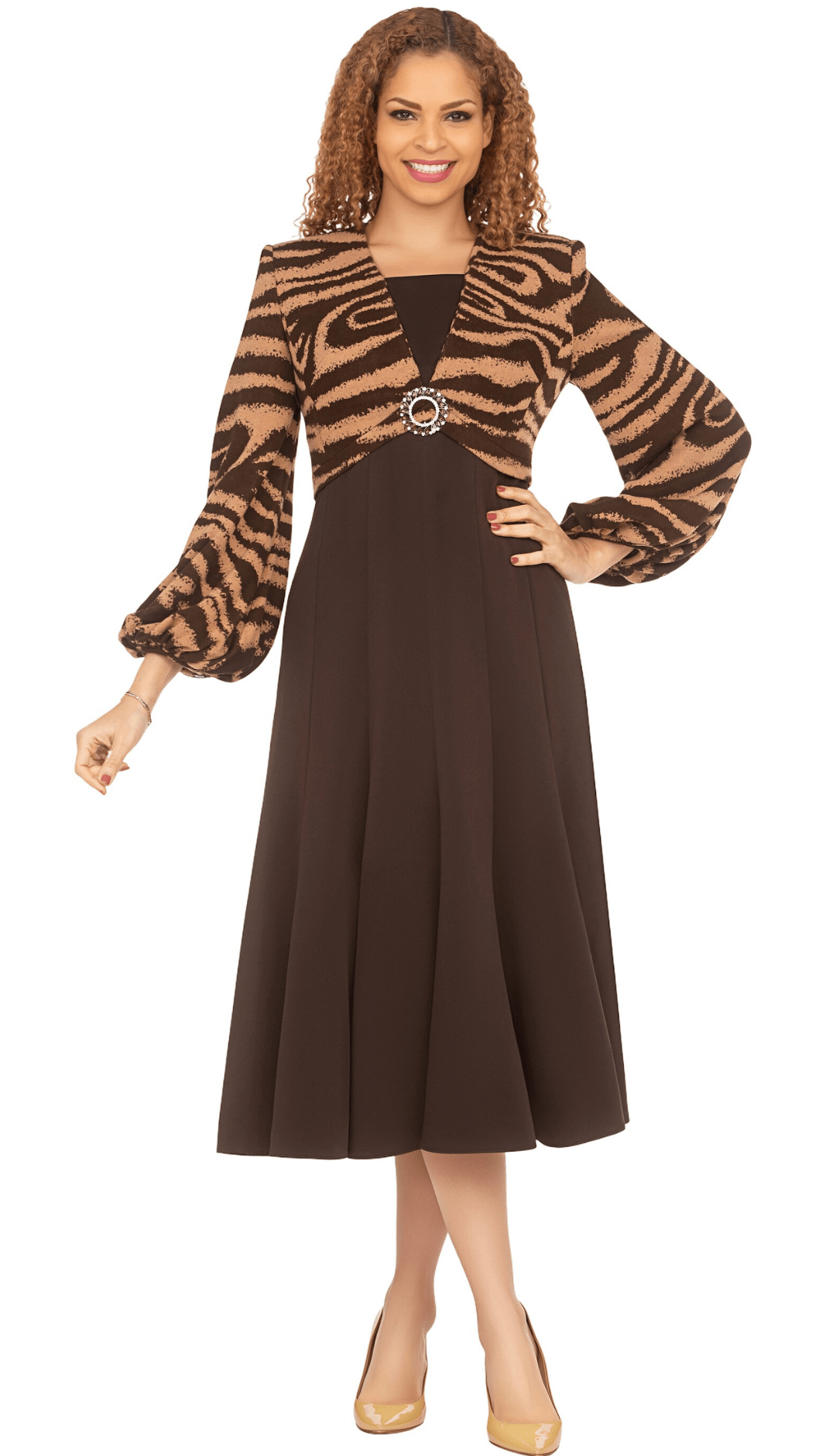 midi long sleeve pink dress Boden Women's Cecily Cord Midi Dress in Pink