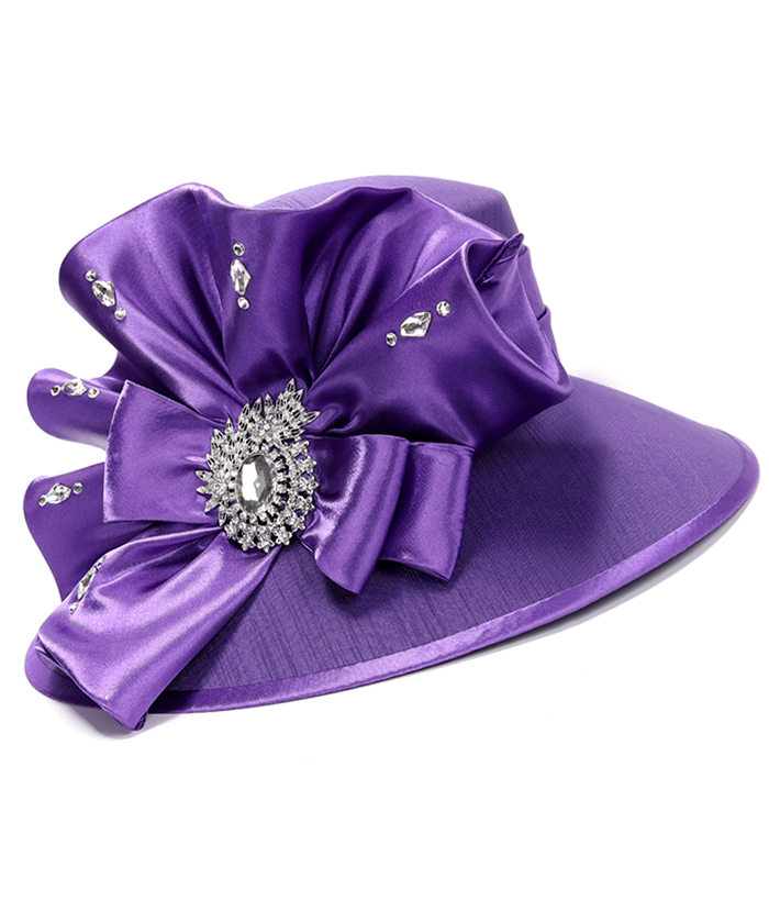Giovanna Church Hat HR22133-Purple