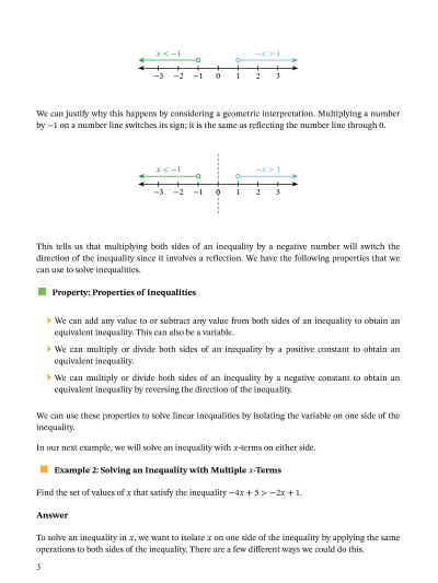 Lesson: Linear Inequalities | Nagwa