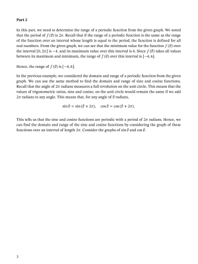 Lesson: Domain and Range of Trigonometric Functions | Nagwa