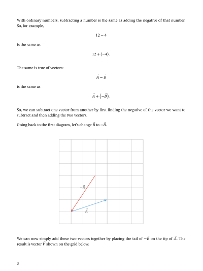 Lesson: Vector Subtraction | Nagwa