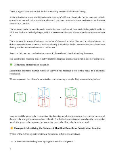 Lesson Explainer: Substitution Reactions | Nagwa