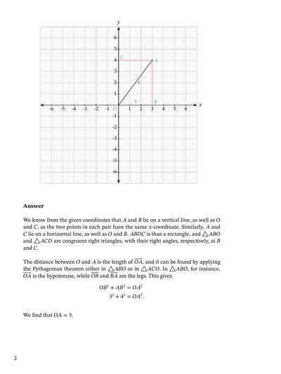 Lesson 7 skills practice distance on the coordinate plane image