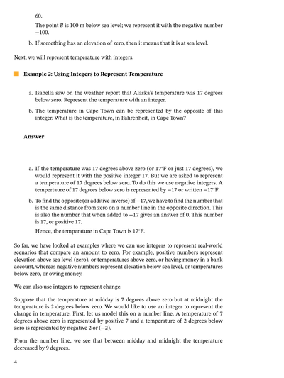 Lesson: Integers | Nagwa