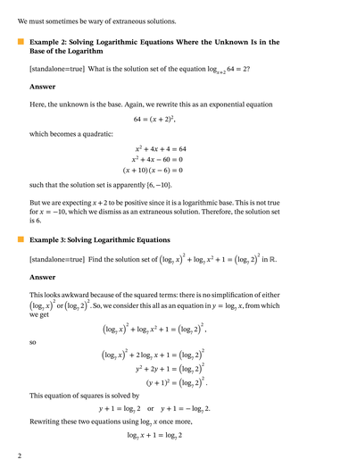 Lesson: Logarithmic Equations with Like Bases | Nagwa