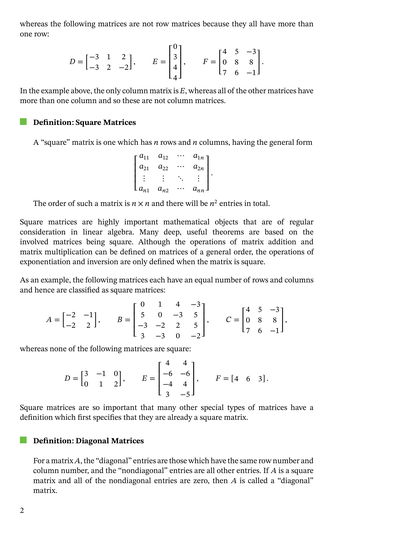 Lesson: Types of Matrices | Nagwa