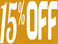 15% Off on Sitewide