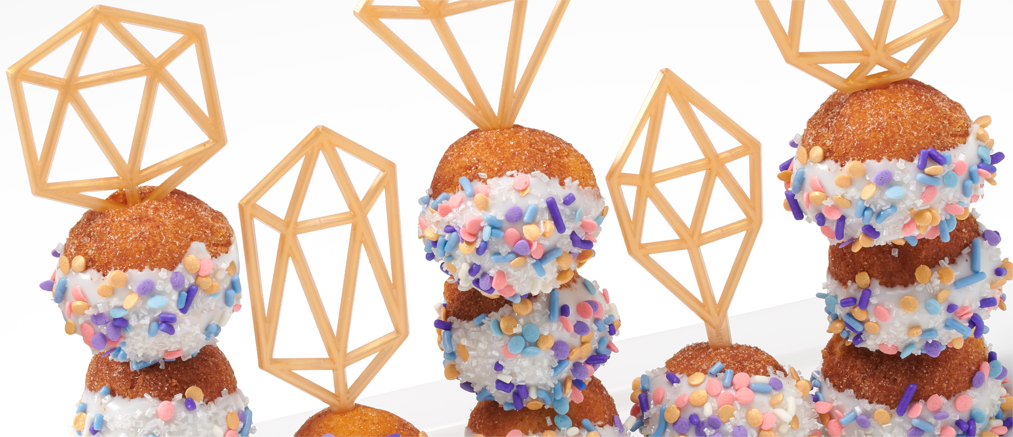 Upscale Skewers in Donut Holes