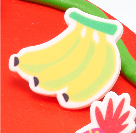 Vibrant Fruit on Top of Cake Closeup