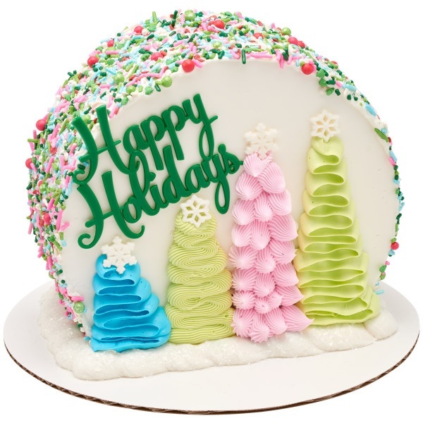 A Retro Holiday Cake Design