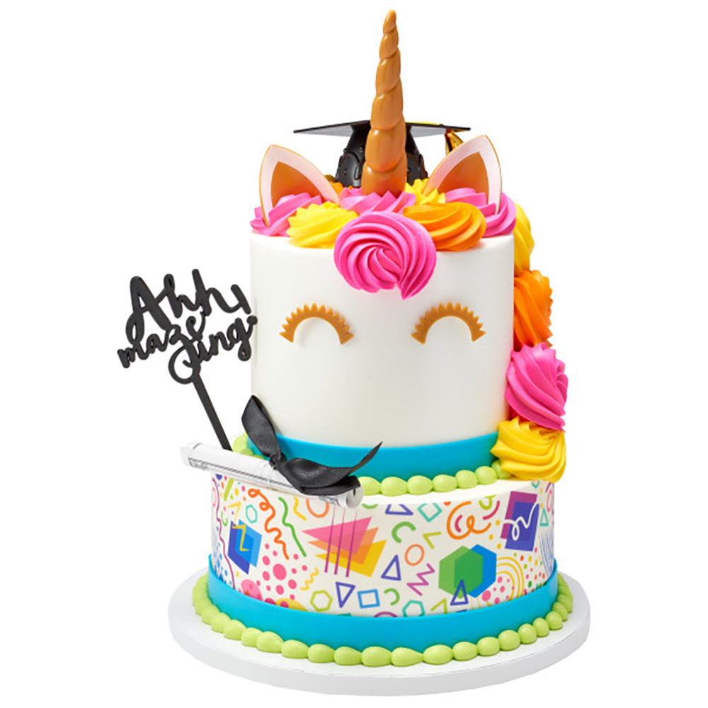 Amazing Unicorn Graduation Cake Design