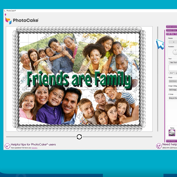 How to: Add Custom Word Art to PhotoCake®