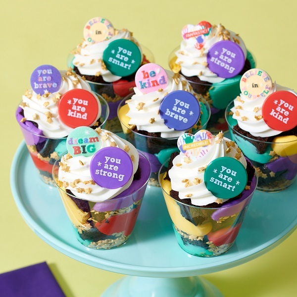 Daily Affirmation Parfaits Cake Design
