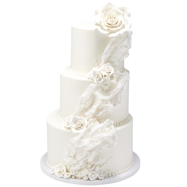 Draped in Love Cake Design