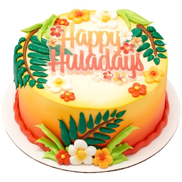 Happy Huladays Cake Design