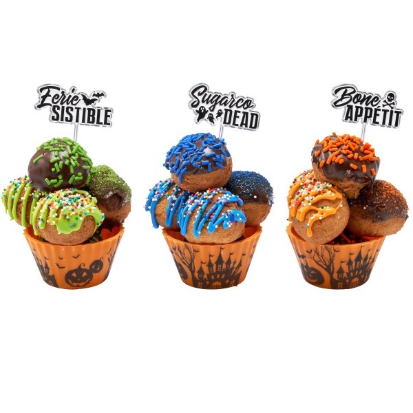 Haunted Donut Cups Cake Design