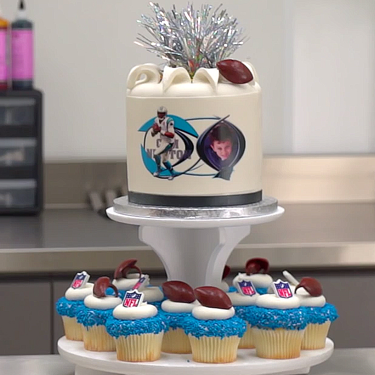 NFL Explosions PhotoCake® Cake and Cupcakes 