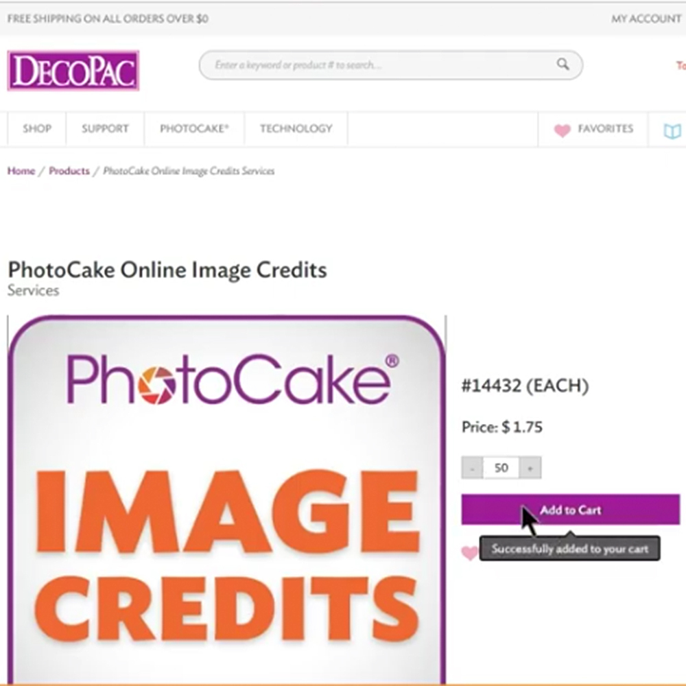 PhotoCake® ONLINE: Image Credits and Quick Links