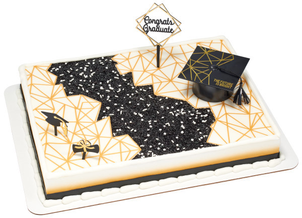Future is Bright Graduation Cake Design