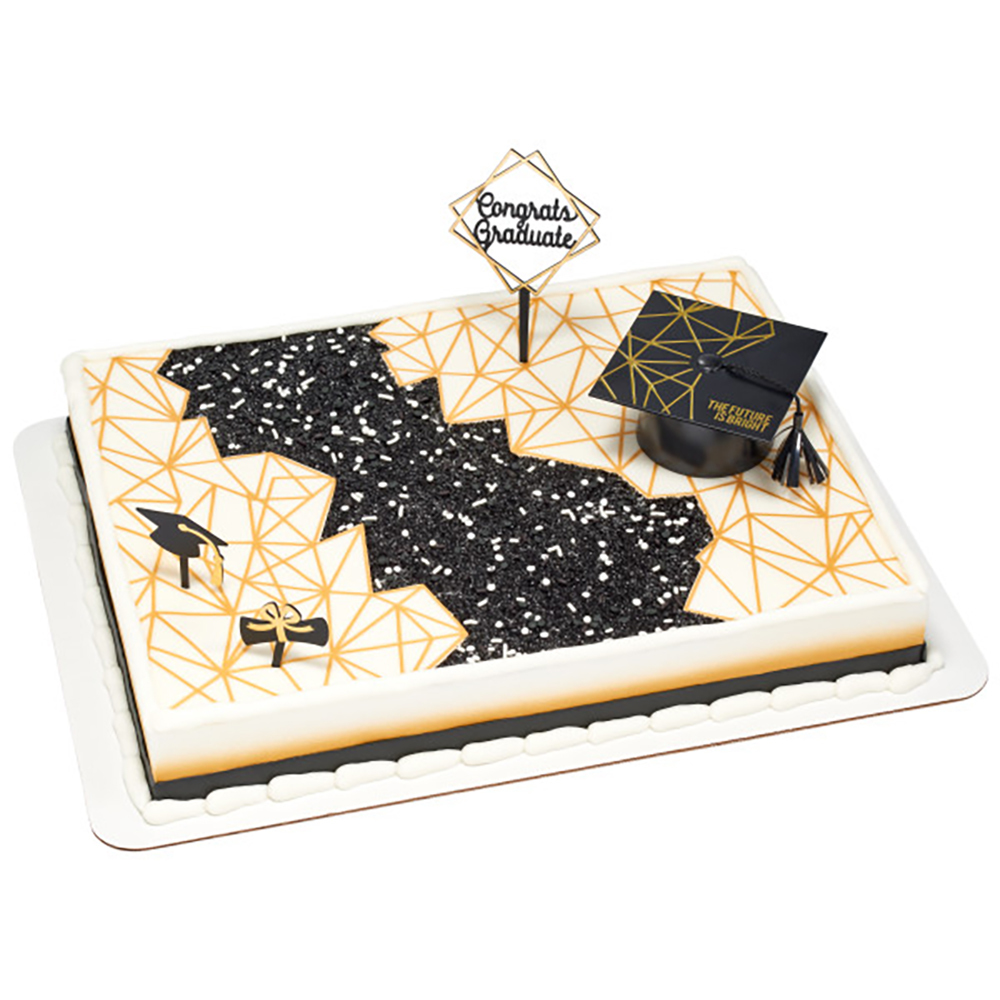 The Future is Bright Graduation Cake Design