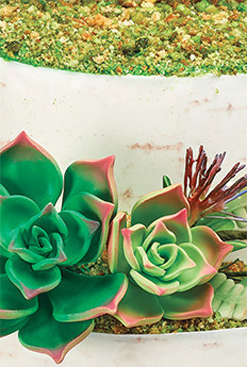 Nature Wedding Cake Theme Flowers