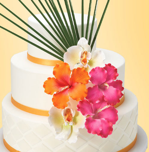 Tropical Wedding Cake