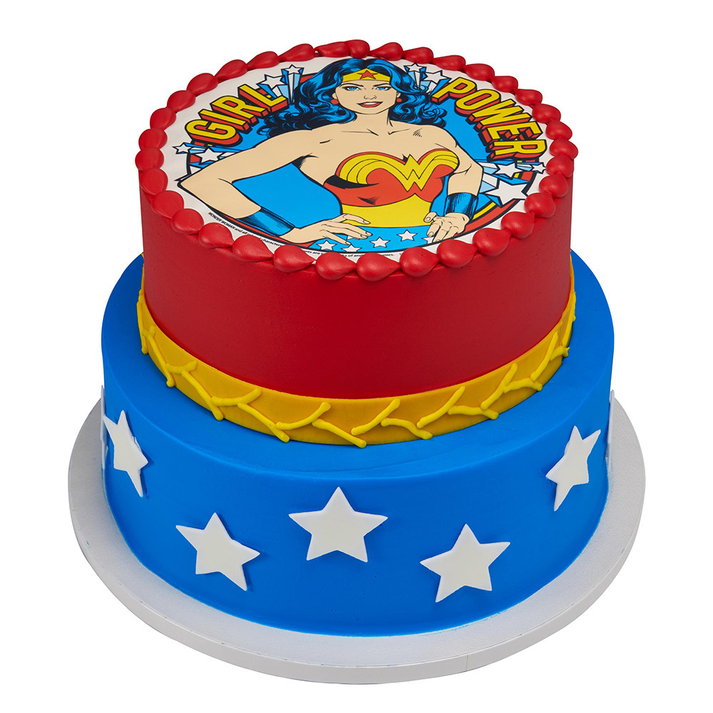 Wonder Woman PhotoCake® Stacked Cake Design Cake Decorations