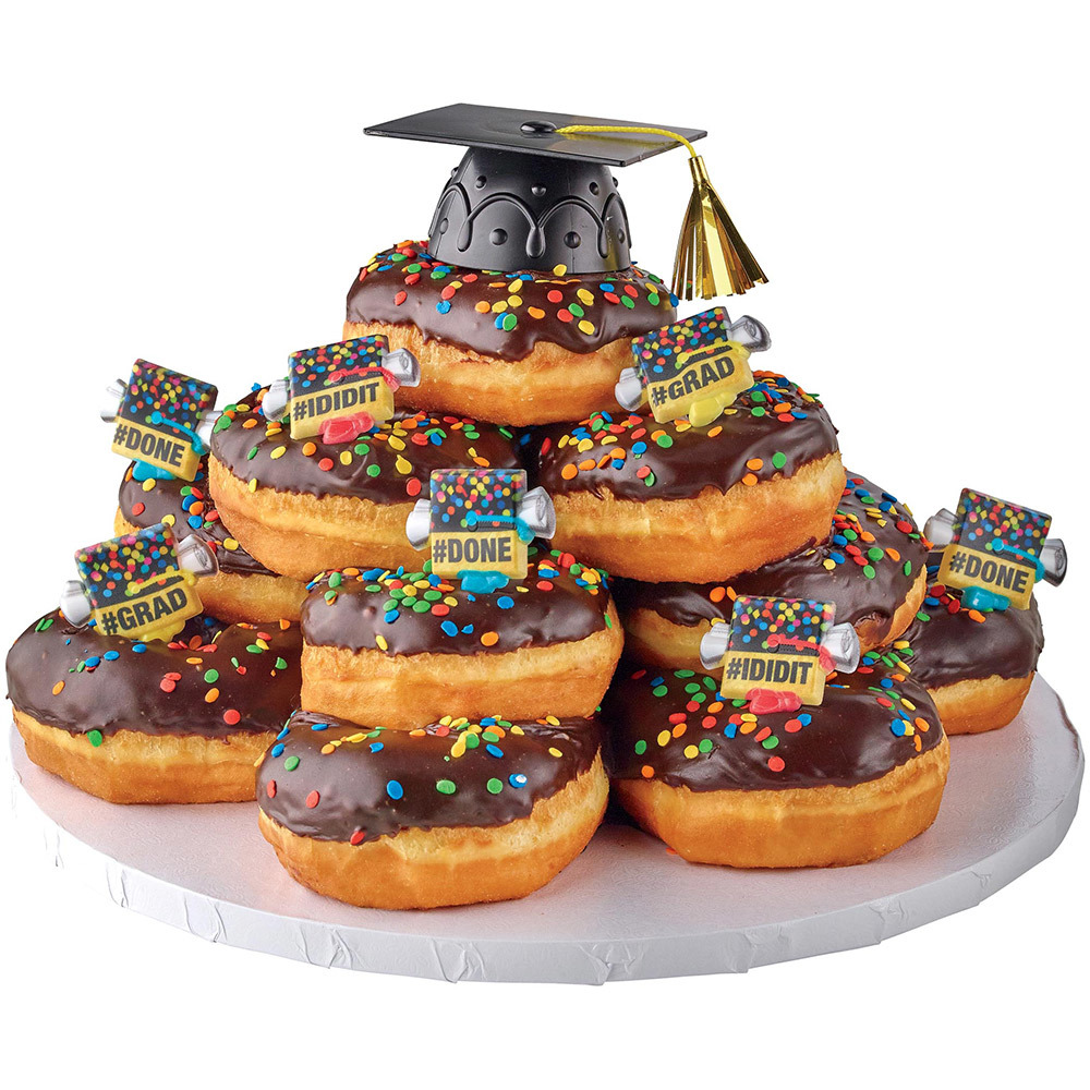 Grad Hat Donut Cake Design Cake Decorations