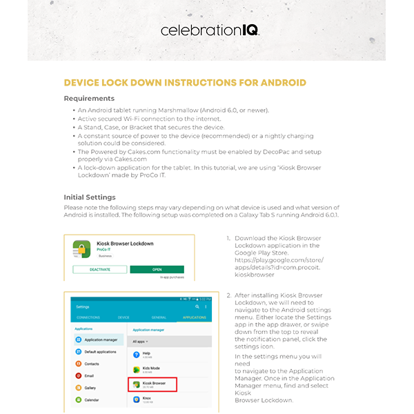 Android Device Lockdown