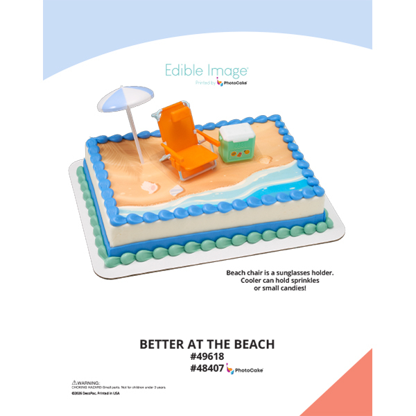 Better at the Beach The Magic of Cakes® PhotoCake® Enhanced Background Page