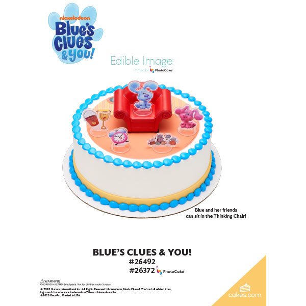 Blue's Clues & You! The Magic of Cakes® PhotoCake® Enhanced Round Background Page