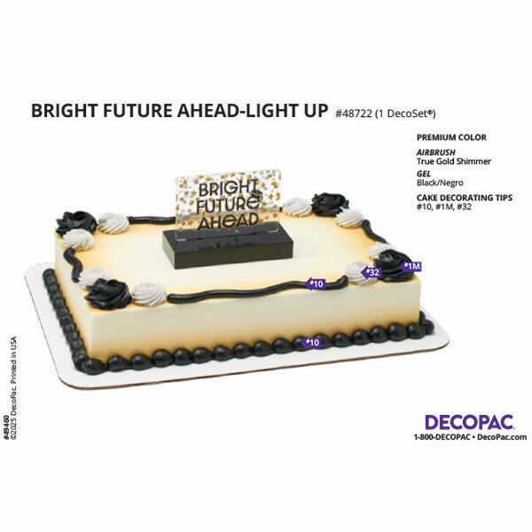 Bright Future Ahead Cake Decorating Instruction Card