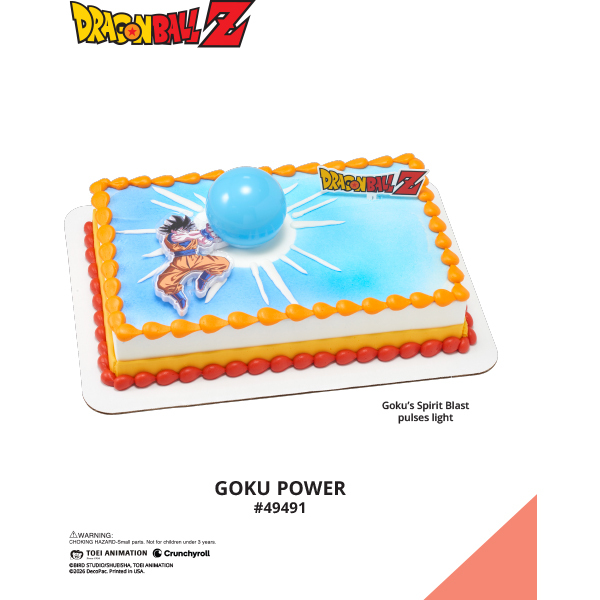 Dragon Ball Z Goku Power The Magic of Cakes® Icing Only Page