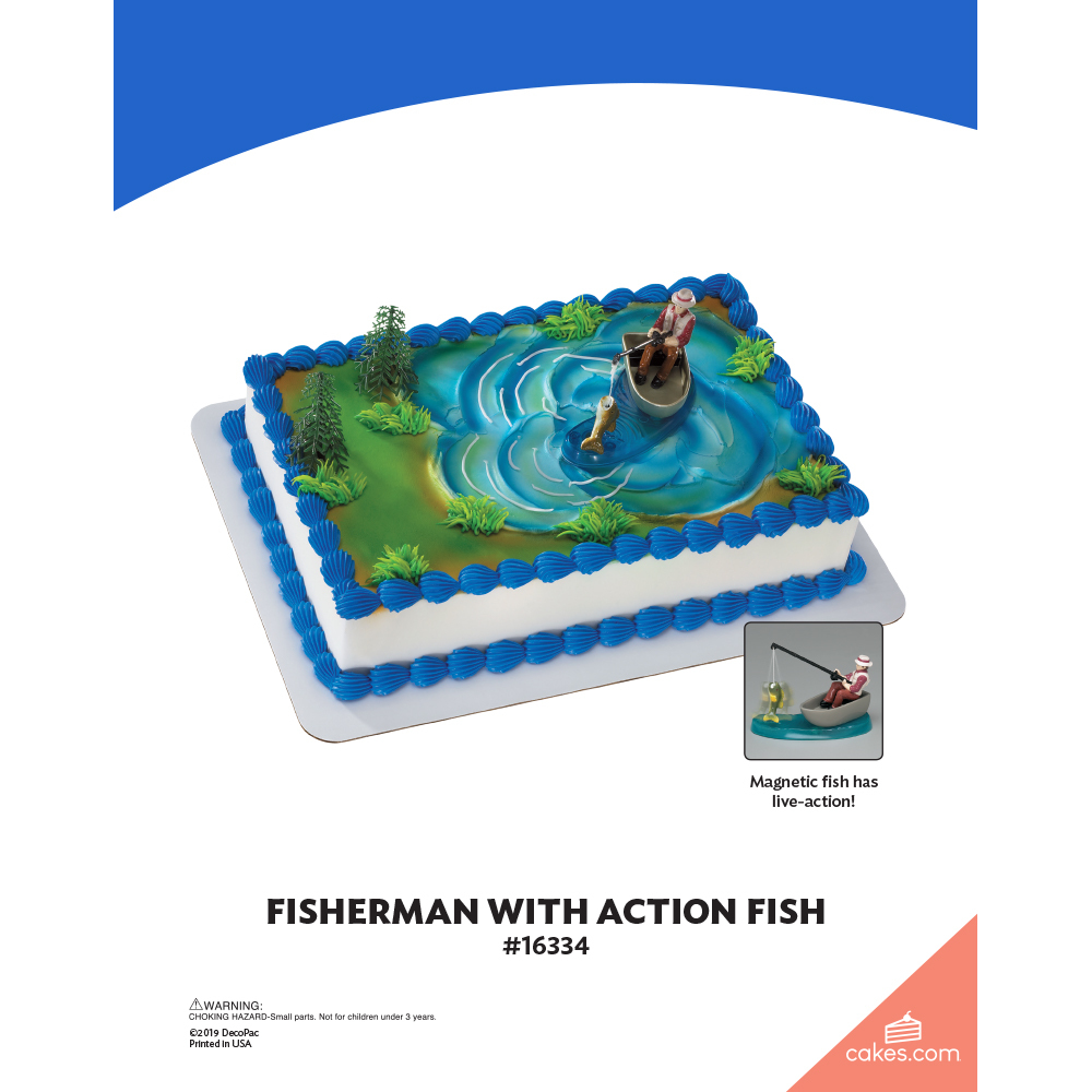 Fisherman with Action Fish DecoSet® The Magic of Cakes® Page