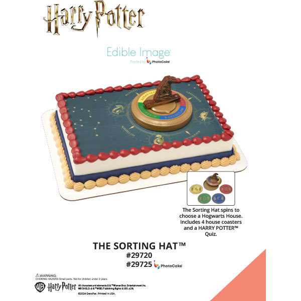 HARRY POTTER™ The Sorting Hat™ The Magic of Cakes® PhotoCake® Enhanced Background Page