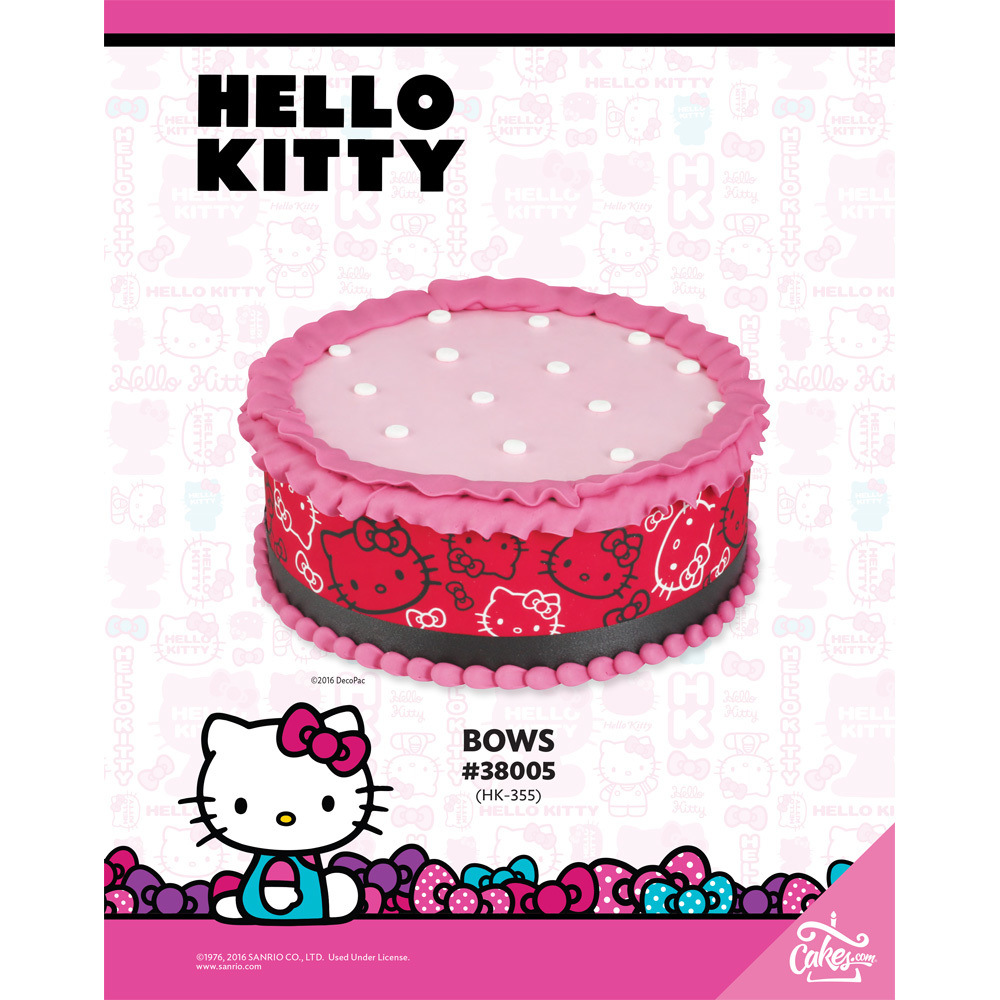 Hello Kitty Edible Image® Designer Strips The Magic Of Cakes® Page