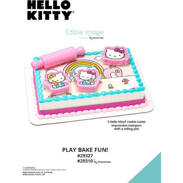 Hello Kitty® Play Bake Fun! The Magic of Cakes® PhotoCake® Enhanced Background Page
