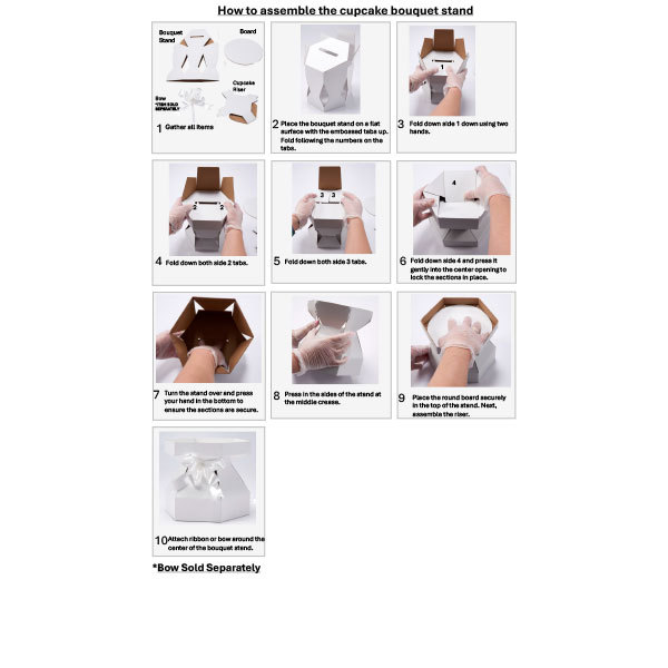 How to Assemble the Cupcake Bouquet Stand