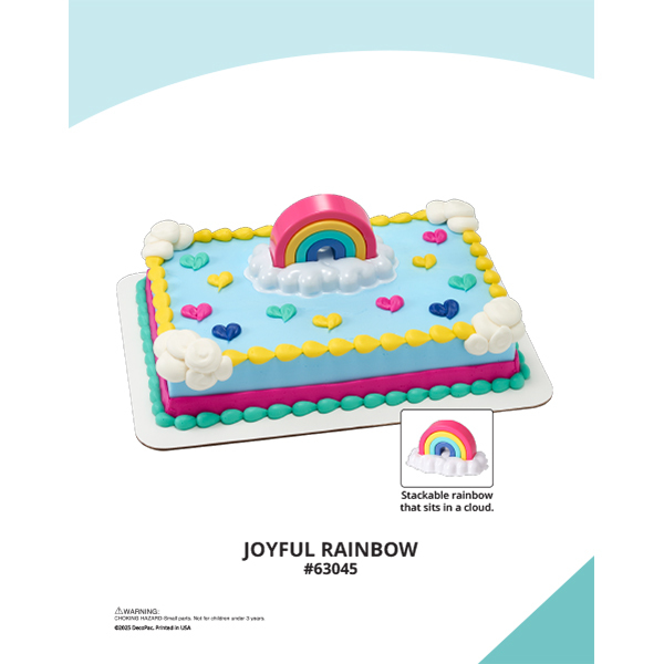 Joyful Rainbow The Magic of Cakes® Icing Only Page