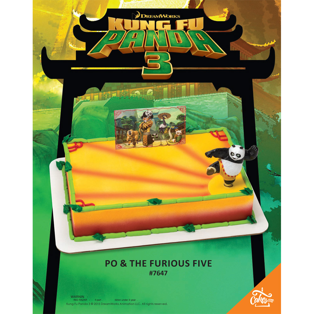 Kung Fu Panda 3 Po & The Furious Five DecoSet® 1/4 Sheet The Magic Of Cakes® Page