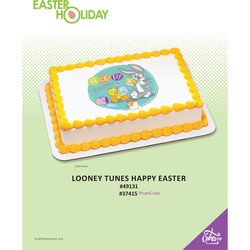 Looney Tunes Happy Easter Edible Image®/PhotoCake®Image The Magic Of Cakes® Page