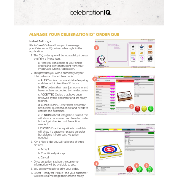 Manage Order Que